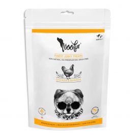 Woofur Air Dried Gourmet Chicken Jerkies-Banana Jerkies 