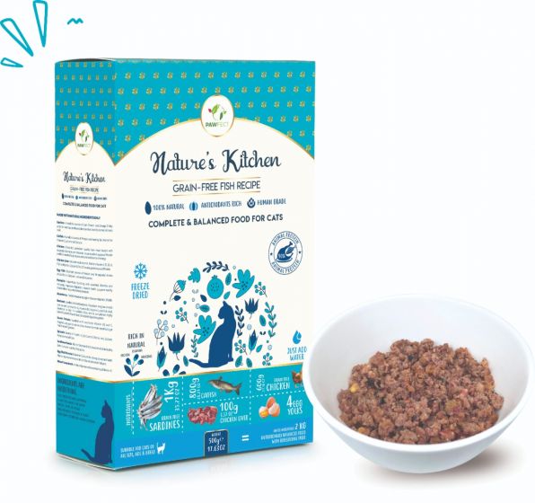 Buy Royal Enfield Nature’s Kitchen – Freeze Dried Food for cat-Fish Recipe -500g Online