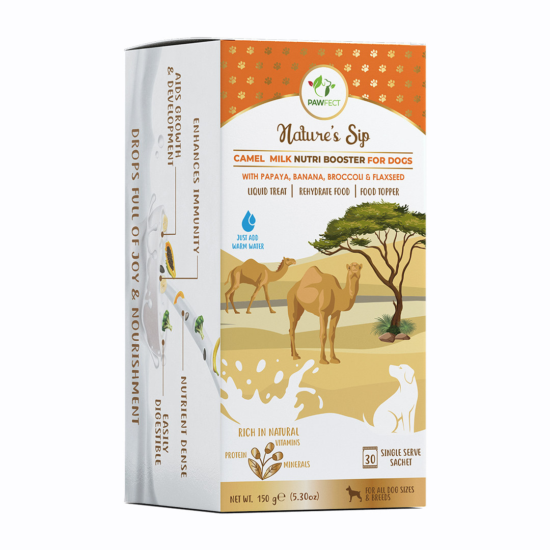 Camel milk with Papaya, Banana, Broccoli & Flaxseeds